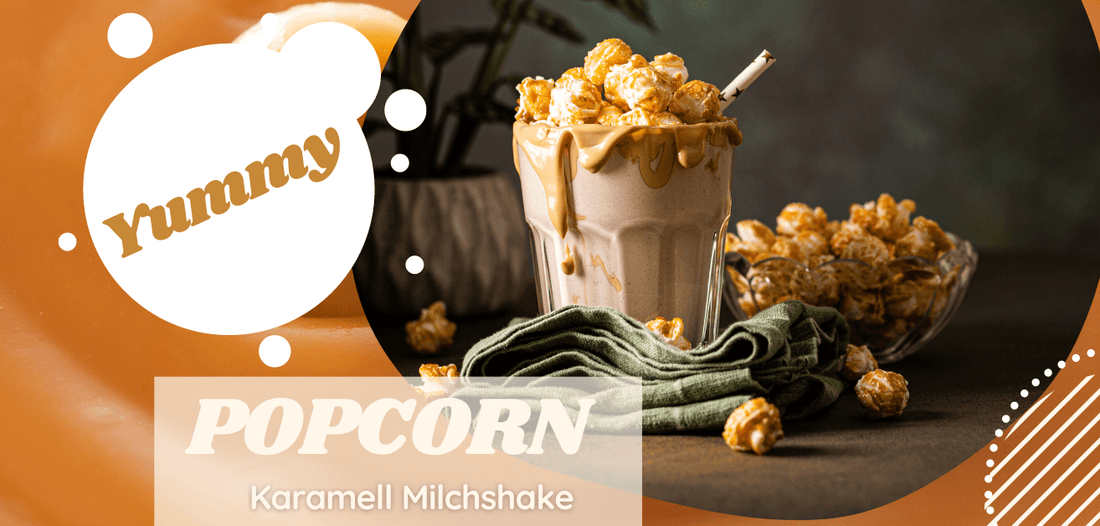 Popcorn Karamell Milchshake - Tina's Lädchen