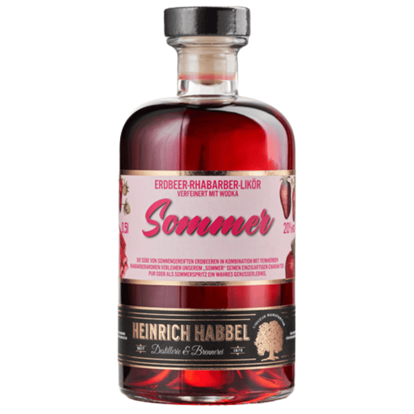 "Sommer" Likör – Erdbeer-Rhabarber-Vodka-Likör für Sekt & Prosecco - Tina's Lädchen
